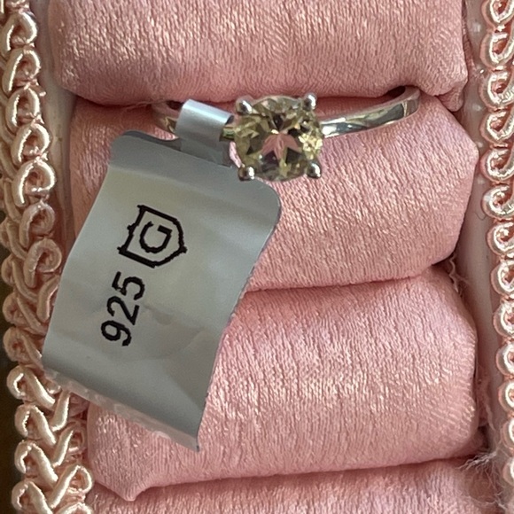 NWT CUPRIAN SUNSTONE STERLING SILVER RING. W/Cert Authenticity. Size 7 - Picture 2 of 6